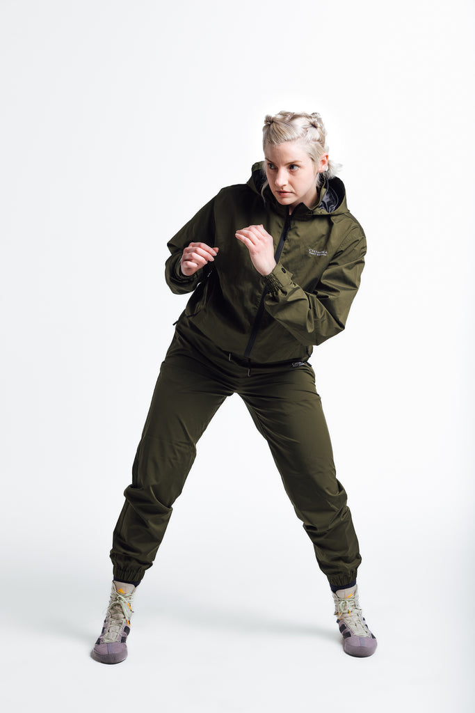 chimera fight exchange weight loss sauna suit olive green