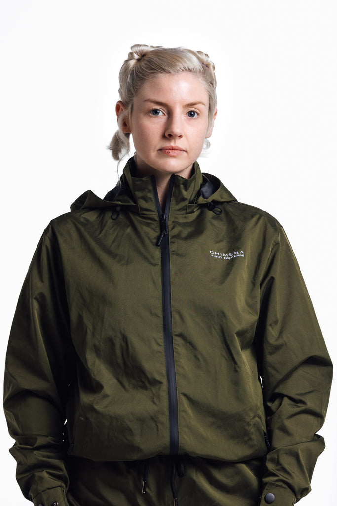 chimera fight exchange weight loss sauna suit olive green