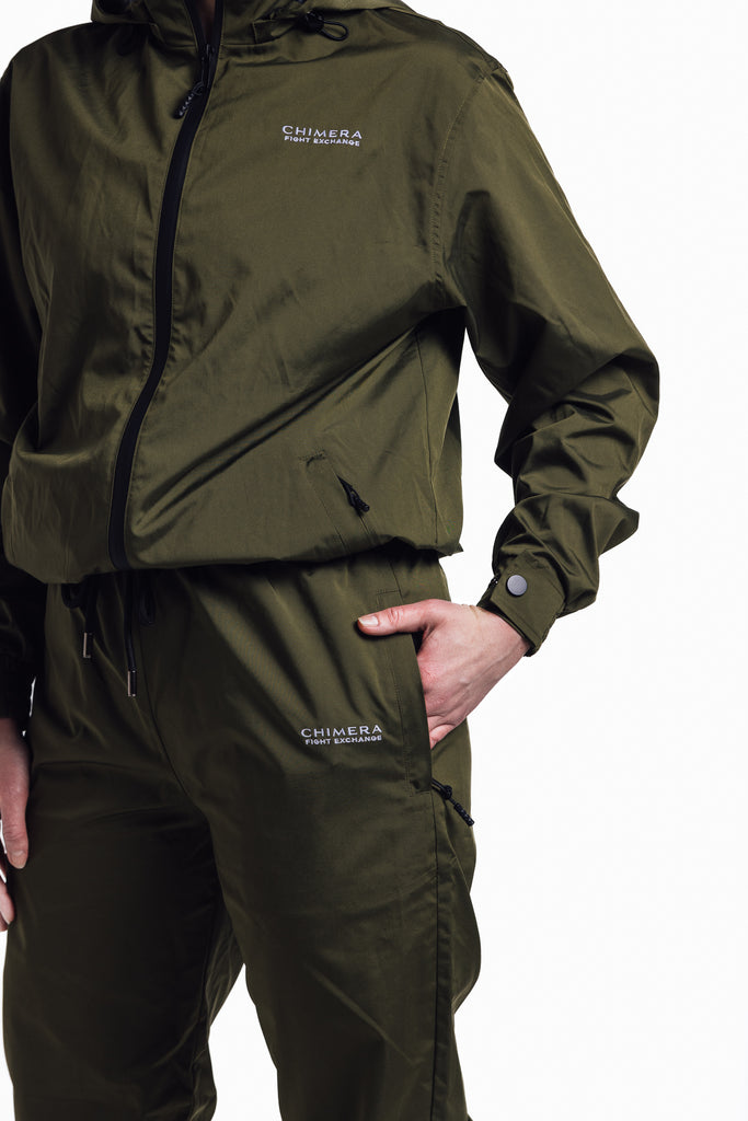 chimera fight exchange weight loss sauna suit olive green